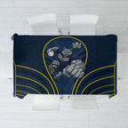 North Queensland Cowboys Rugby Mascot Tablecloth Australian Rugby Culture - Tribal Inspired Wolf