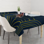 North Queensland Cowboys Rugby Mascot Tablecloth Australian Rugby Culture - Tribal Inspired Wolf