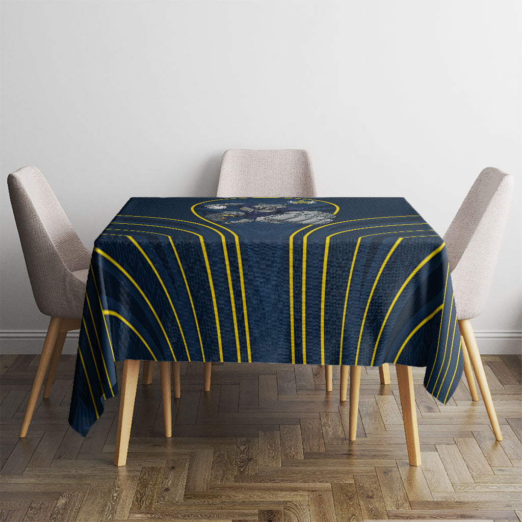 North Queensland Cowboys Rugby Mascot Tablecloth Australian Rugby Culture - Tribal Inspired Wolf