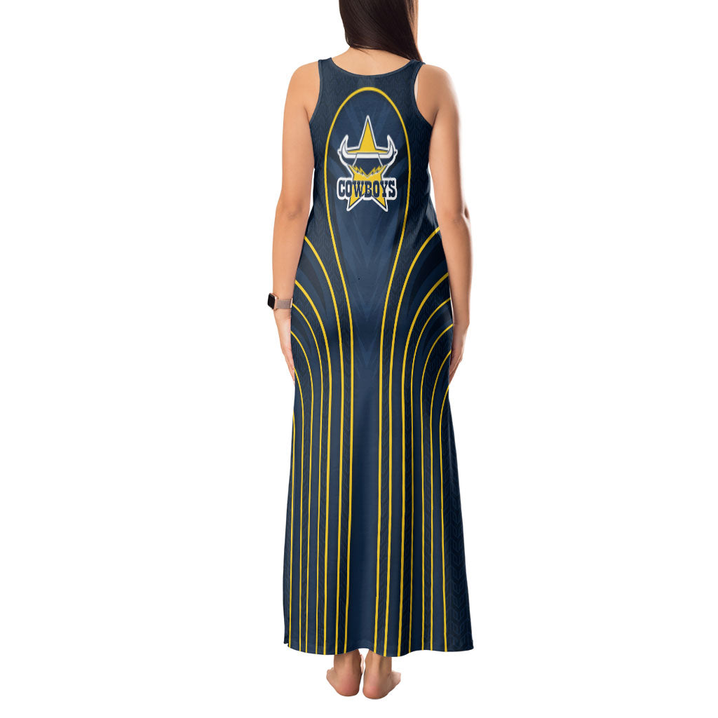 North Queensland Cowboys Rugby Mascot Tank Maxi Dress Australian Rugby Culture - Tribal Inspired Wolf