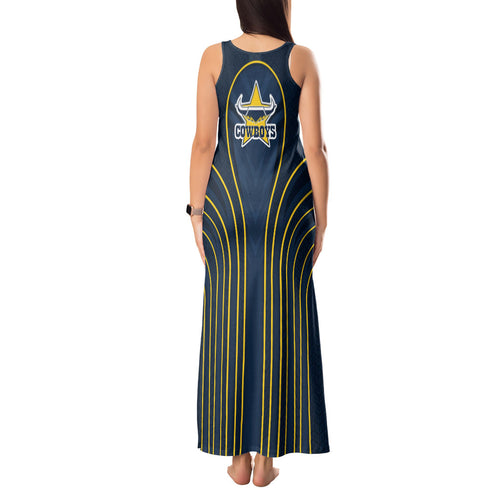 North Queensland Cowboys Rugby Mascot Tank Maxi Dress Australian Rugby Culture - Tribal Inspired Wolf