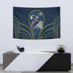 North Queensland Cowboys Rugby Mascot Tapestry Australian Rugby Culture - Tribal Inspired Wolf