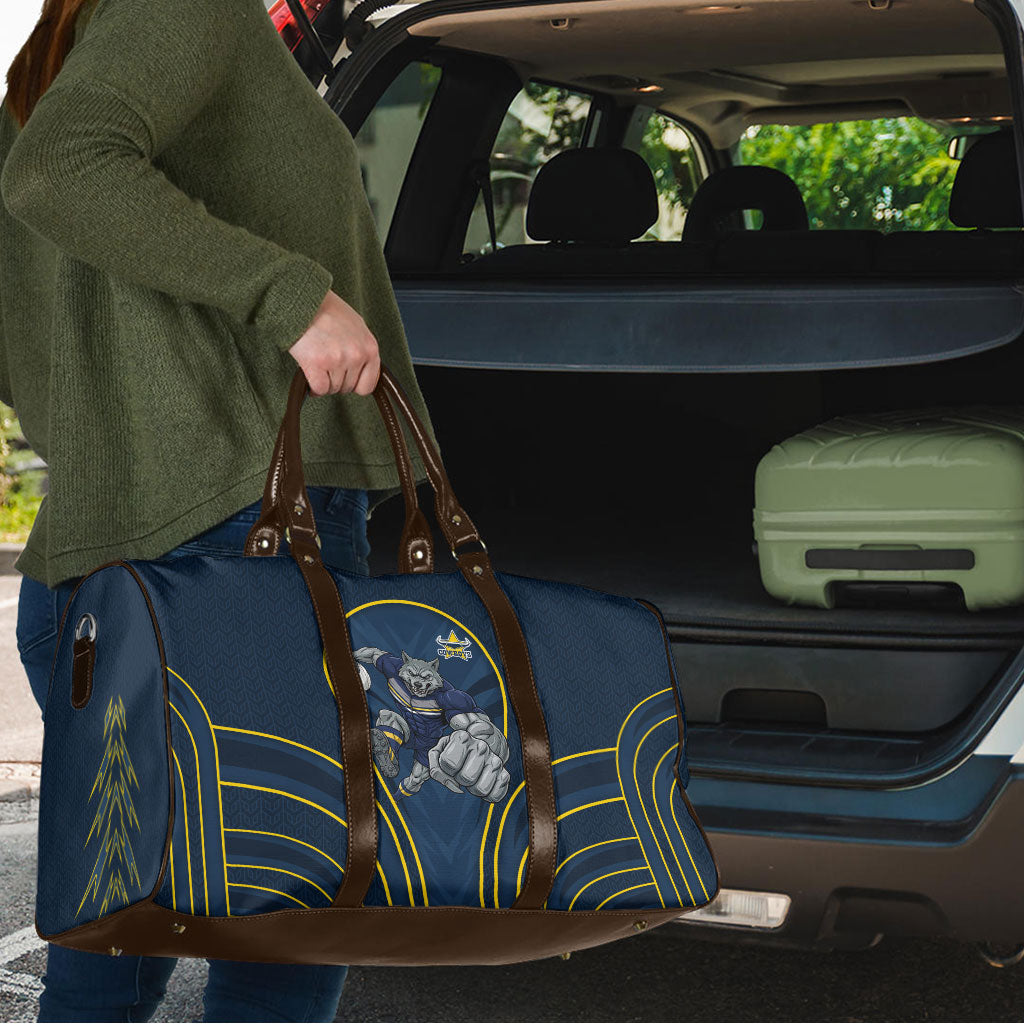 North Queensland Cowboys Rugby Mascot Travel Bag Australian Rugby Culture - Tribal Inspired Wolf