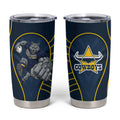 North Queensland Cowboys Rugby Mascot Tumbler Cup Australian Rugby Culture - Tribal Inspired Wolf