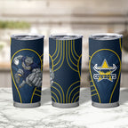 North Queensland Cowboys Rugby Mascot Tumbler Cup Australian Rugby Culture - Tribal Inspired Wolf