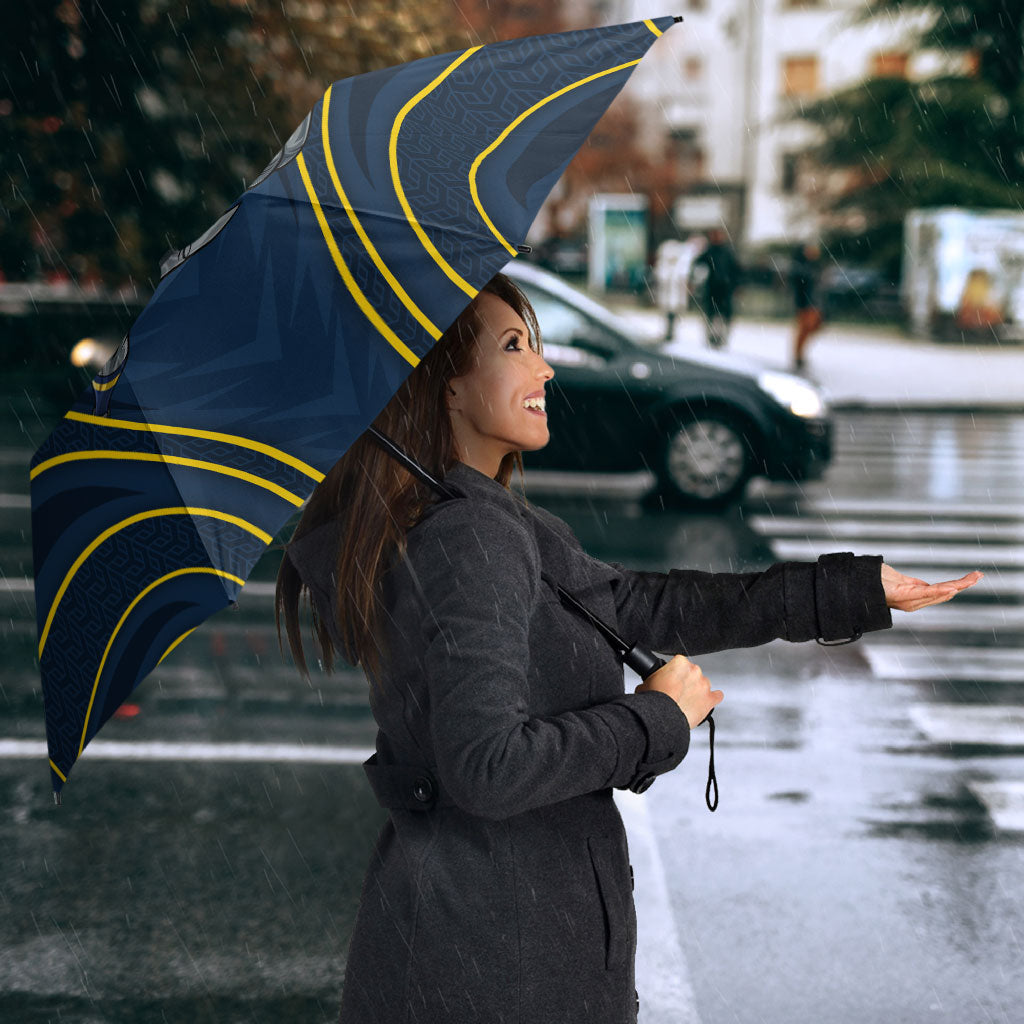 North Queensland Cowboys Rugby Mascot Umbrella Australian Rugby Culture - Tribal Inspired Wolf