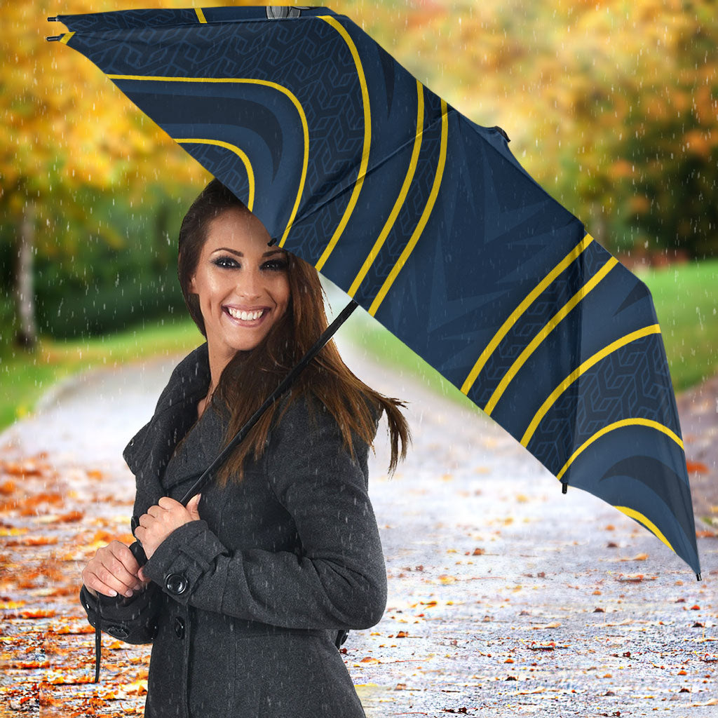 North Queensland Cowboys Rugby Mascot Umbrella Australian Rugby Culture - Tribal Inspired Wolf