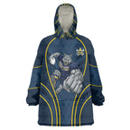 North Queensland Cowboys Rugby Mascot Wearable Blanket Hoodie Australian Rugby Culture - Tribal Inspired Wolf