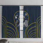 North Queensland Cowboys Rugby Mascot Window Curtain Australian Rugby Culture - Tribal Inspired Wolf