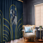 North Queensland Cowboys Rugby Mascot Window Curtain Australian Rugby Culture - Tribal Inspired Wolf