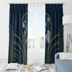 North Queensland Cowboys Rugby Mascot Window Curtain Australian Rugby Culture - Tribal Inspired Wolf