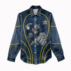North Queensland Cowboys Rugby Mascot Women Casual Shirt Australian Rugby Culture - Tribal Inspired Wolf