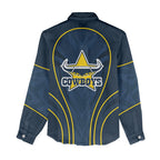 North Queensland Cowboys Rugby Mascot Women Casual Shirt Australian Rugby Culture - Tribal Inspired Wolf