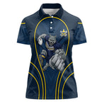 North Queensland Cowboys Rugby Mascot Women Polo Shirt Australian Rugby Culture - Tribal Inspired Wolf