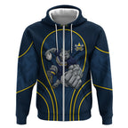 North Queensland Cowboys Rugby Mascot Zip Hoodie Australian Rugby Culture - Tribal Inspired Wolf