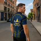 North Queensland Cowboys Rugby Mascot Zipper Polo Shirt Australian Rugby Culture - Tribal Inspired Wolf