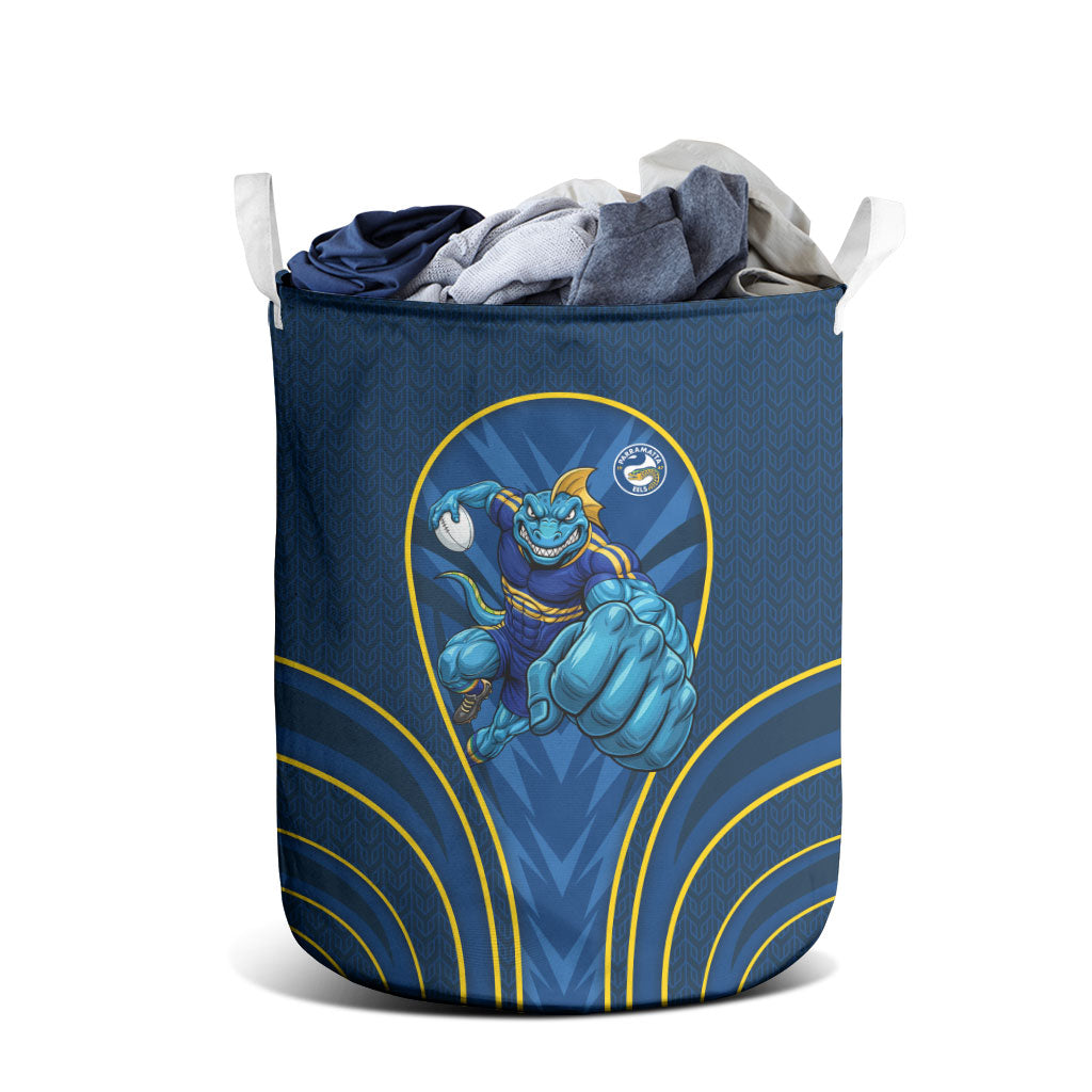 Parramatta Eels Rugby Mascot Laundry Basket Australian Rugby Culture - Tribal Inspired Eel