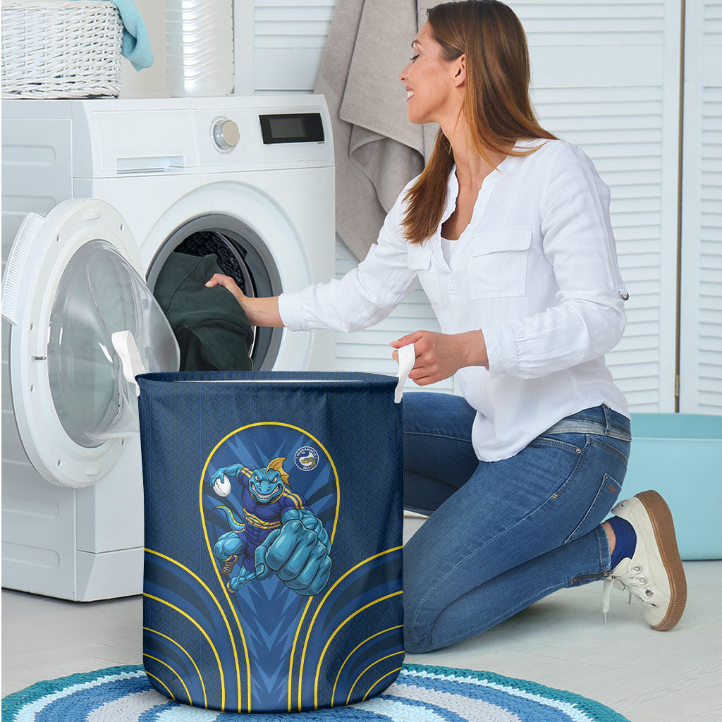 Parramatta Eels Rugby Mascot Laundry Basket Australian Rugby Culture - Tribal Inspired Eel