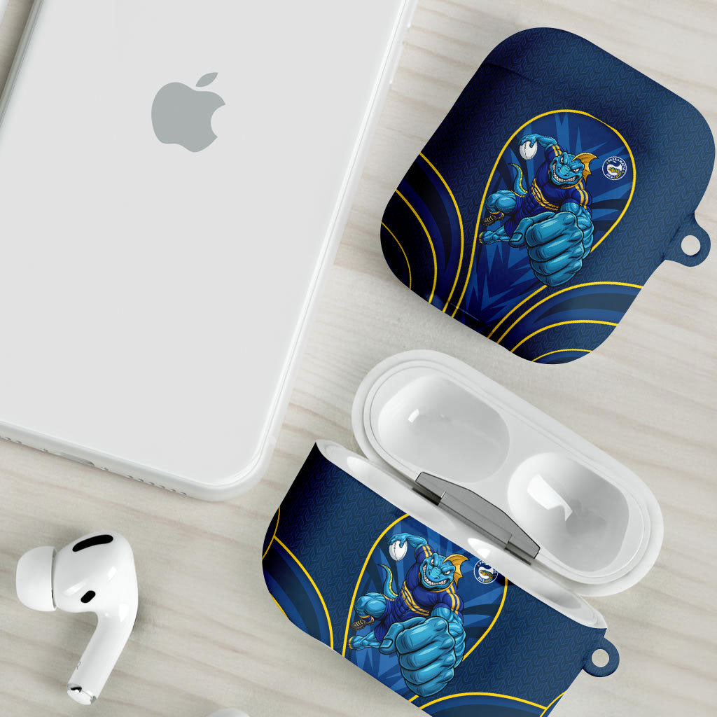 Parramatta Eels Rugby Mascot AirPods Case Australian Rugby Culture - Tribal Inspired Eel