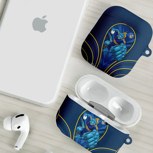 Parramatta Eels Rugby Mascot AirPods Case Australian Rugby Culture - Tribal Inspired Eel
