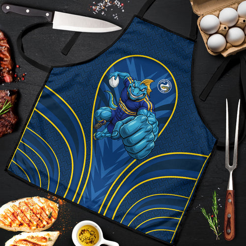 Parramatta Eels Rugby Mascot Apron Australian Rugby Culture - Tribal Inspired Eel