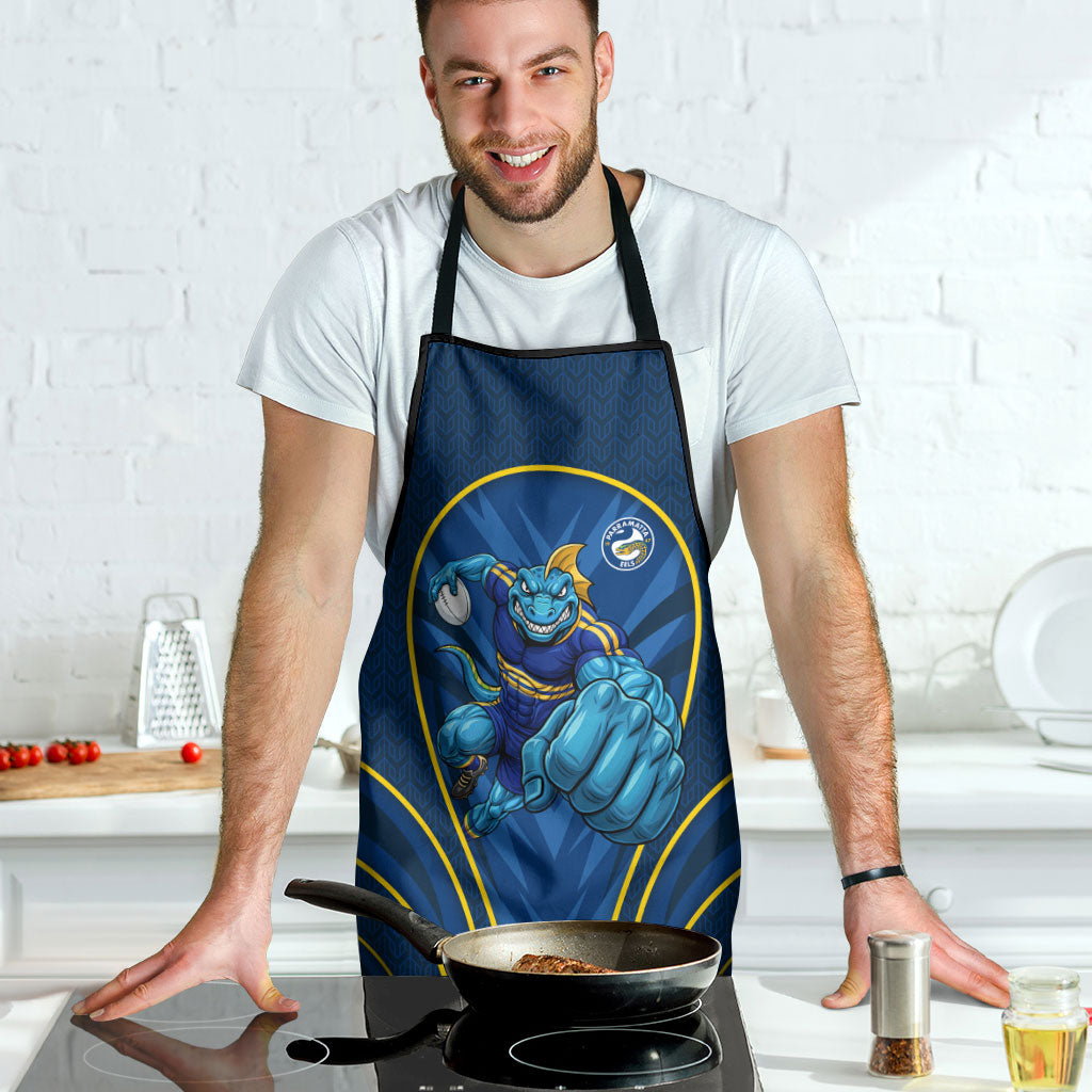 Parramatta Eels Rugby Mascot Apron Australian Rugby Culture - Tribal Inspired Eel