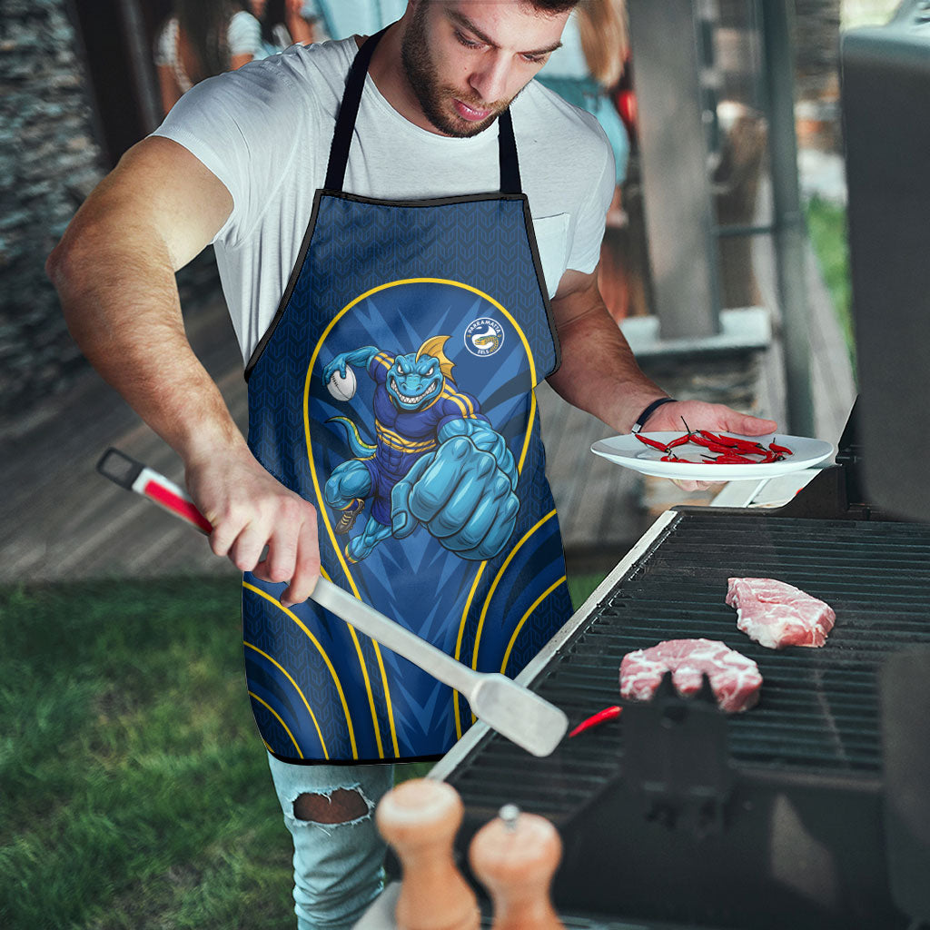 Parramatta Eels Rugby Mascot Apron Australian Rugby Culture - Tribal Inspired Eel