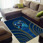Parramatta Eels Rugby Mascot Area Rug Australian Rugby Culture - Tribal Inspired Eel