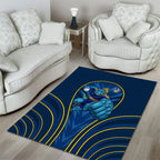 Parramatta Eels Rugby Mascot Area Rug Australian Rugby Culture - Tribal Inspired Eel