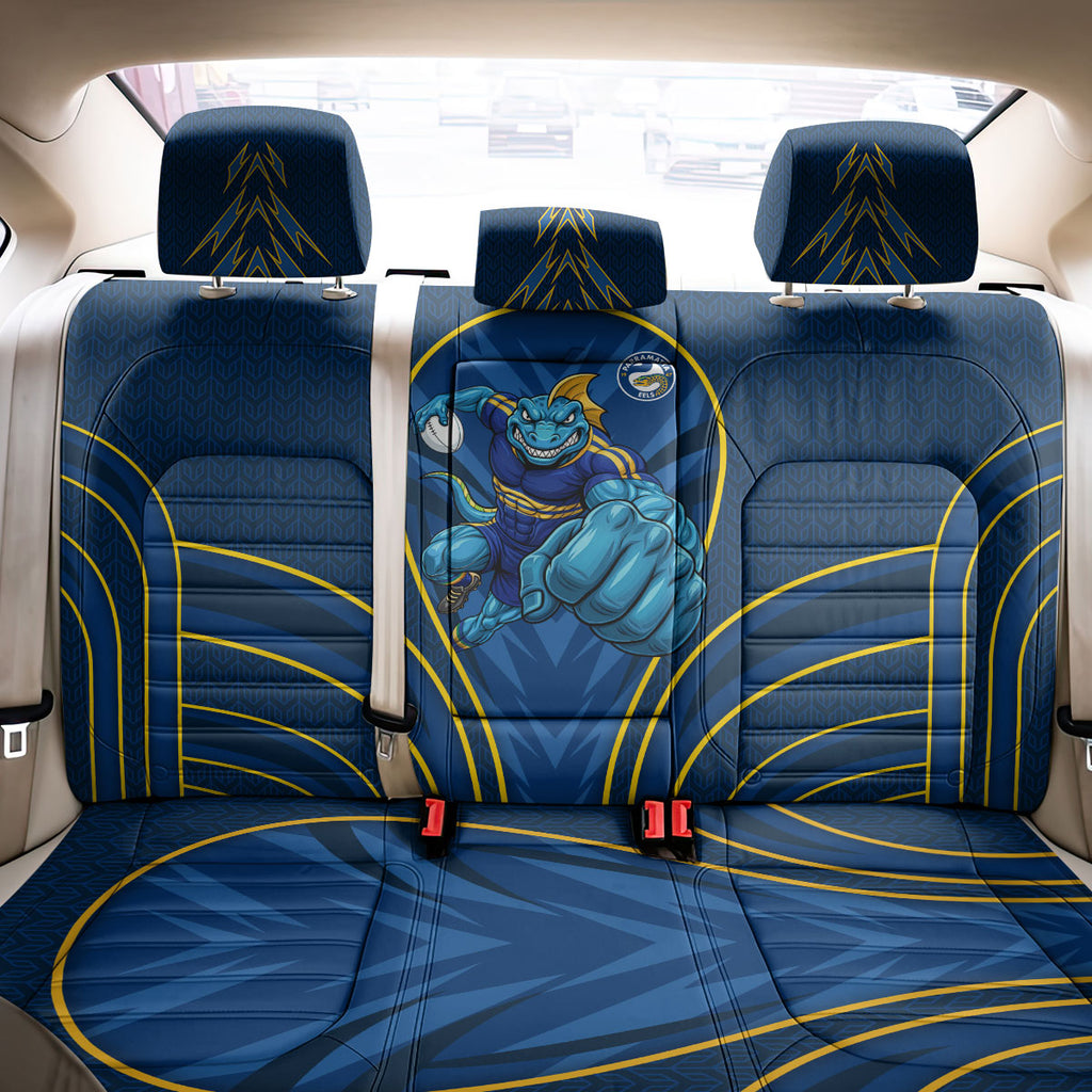 Parramatta Eels Rugby Mascot Back Car Seat Cover Australian Rugby Culture - Tribal Inspired Eel