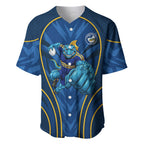 Parramatta Eels Rugby Mascot Baseball Jersey Australian Rugby Culture - Tribal Inspired Eel