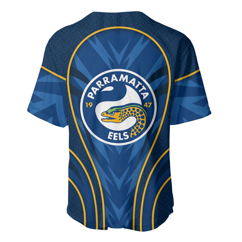 Parramatta Eels Rugby Mascot Baseball Jersey Australian Rugby Culture - Tribal Inspired Eel