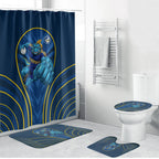 Parramatta Eels Rugby Mascot Bathroom Set Australian Rugby Culture - Tribal Inspired Eel