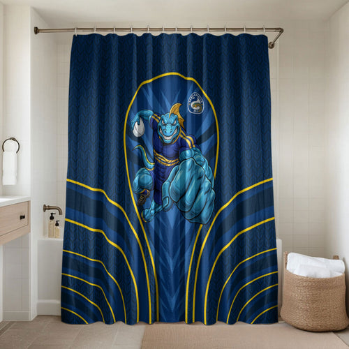 Parramatta Eels Rugby Mascot Bathroom Set Australian Rugby Culture - Tribal Inspired Eel