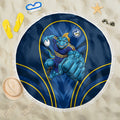 Parramatta Eels Rugby Mascot Beach Blanket Australian Rugby Culture - Tribal Inspired Eel