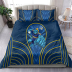 Parramatta Eels Rugby Mascot Bedding Set Australian Rugby Culture - Tribal Inspired Eel