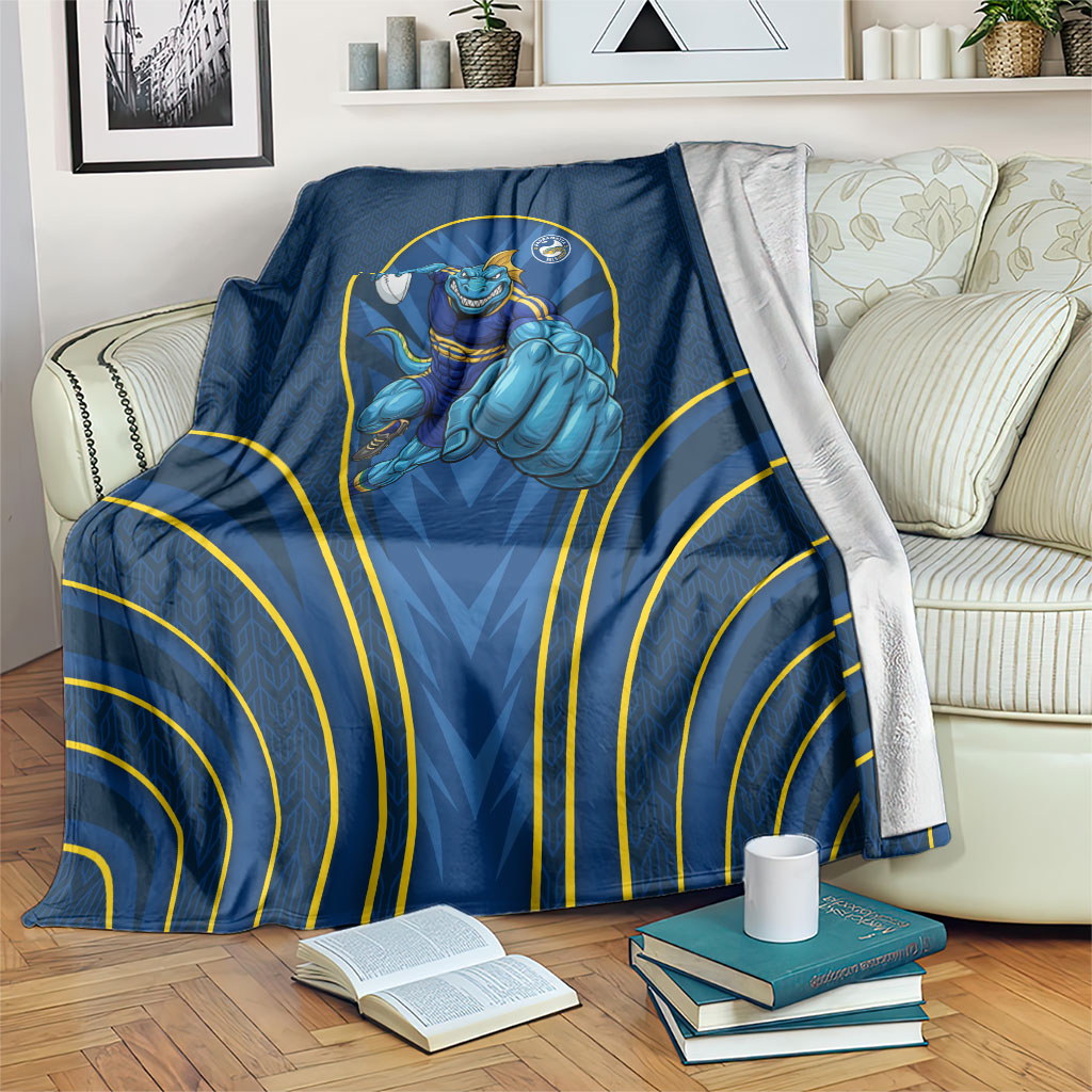 Parramatta Eels Rugby Mascot Blanket Australian Rugby Culture - Tribal Inspired Eel