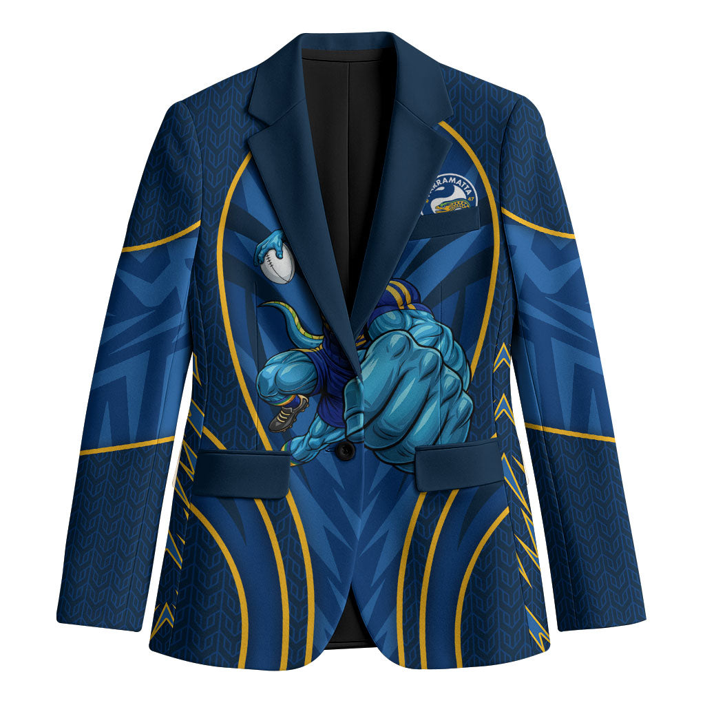 Parramatta Eels Rugby Mascot Blazer Australian Rugby Culture - Tribal Inspired Eel