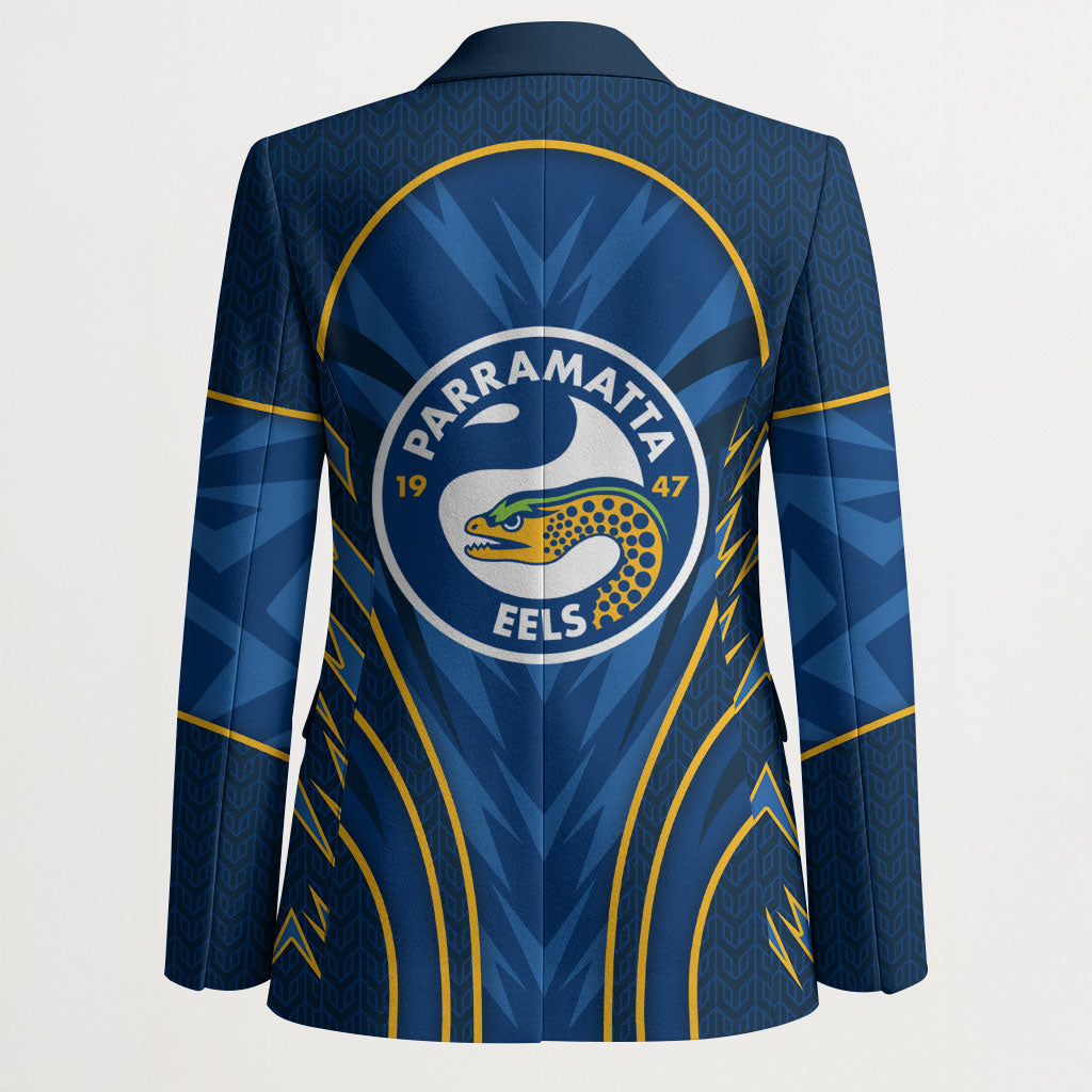 Parramatta Eels Rugby Mascot Blazer Australian Rugby Culture - Tribal Inspired Eel
