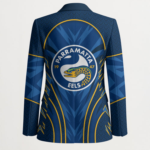 Parramatta Eels Rugby Mascot Blazer Australian Rugby Culture - Tribal Inspired Eel