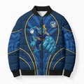 Parramatta Eels Rugby Mascot Bomber Puffer Jacket Australian Rugby Culture - Tribal Inspired Eel