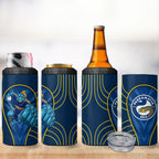 Parramatta Eels Rugby Mascot 4 in 1 Can Cooler Tumbler Australian Rugby Culture - Tribal Inspired Eel