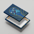 Parramatta Eels Rugby Mascot Canvas Wall Art Australian Rugby Culture - Tribal Inspired Eel