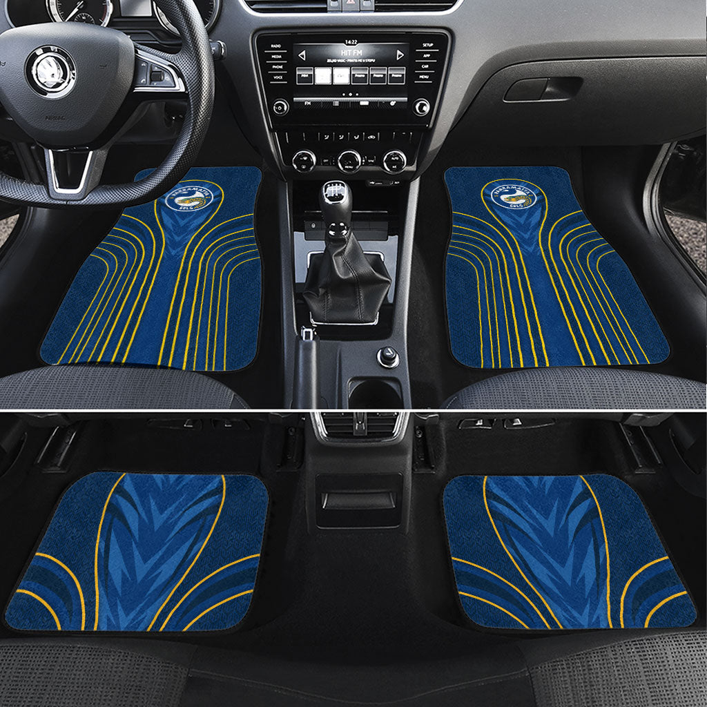 Parramatta Eels Rugby Mascot Car Mats Australian Rugby Culture - Tribal Inspired Eel