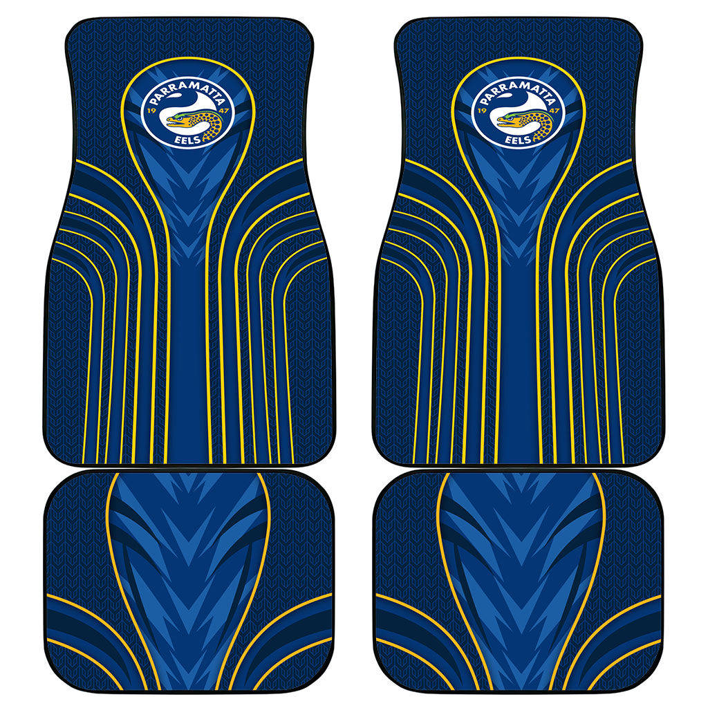 Parramatta Eels Rugby Mascot Car Mats Australian Rugby Culture - Tribal Inspired Eel