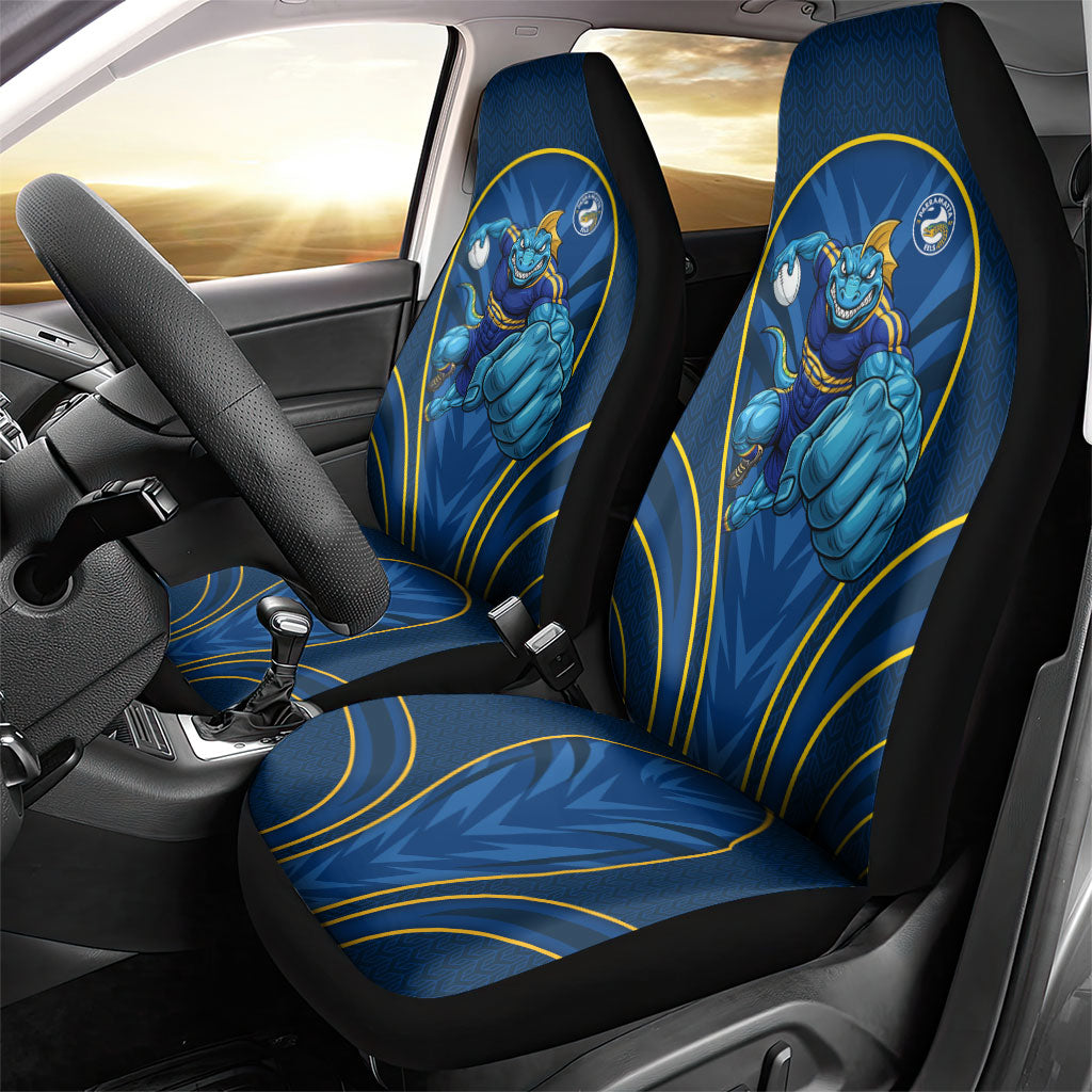 Parramatta Eels Rugby Mascot Car Seat Cover Australian Rugby Culture - Tribal Inspired Eel