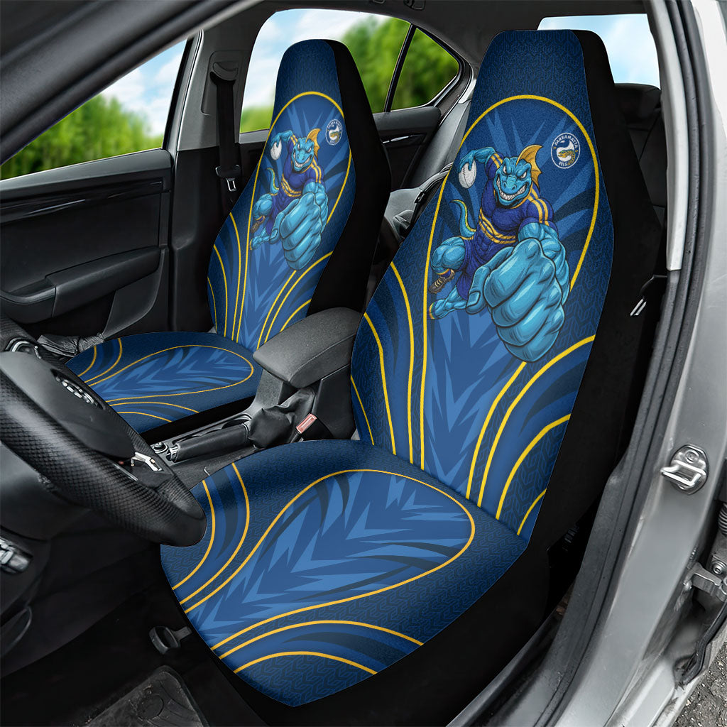 Parramatta Eels Rugby Mascot Car Seat Cover Australian Rugby Culture - Tribal Inspired Eel