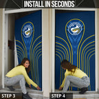 Parramatta Eels Rugby Mascot Door Cover Australian Rugby Culture - Tribal Inspired Eel