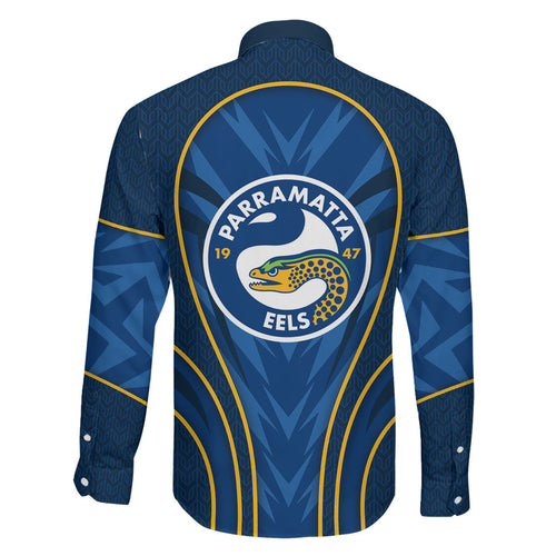 Parramatta Eels Rugby Mascot Family Matching Mermaid Dress and Hawaiian Shirt Australian Rugby Culture - Tribal Inspired Eel