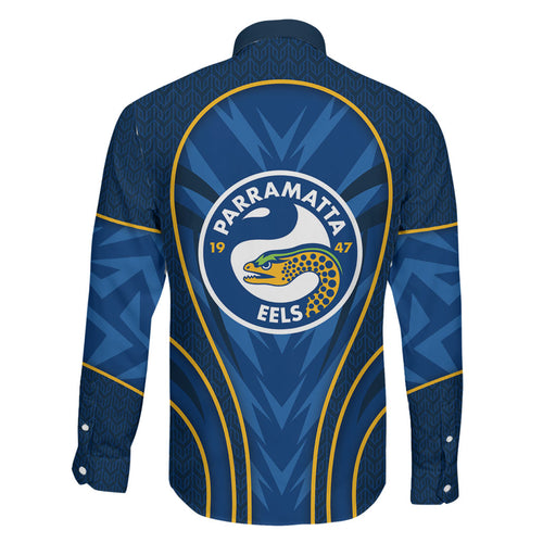 Parramatta Eels Rugby Mascot Family Matching Tank Maxi Dress and Hawaiian Shirt Australian Rugby Culture - Tribal Inspired Eel
